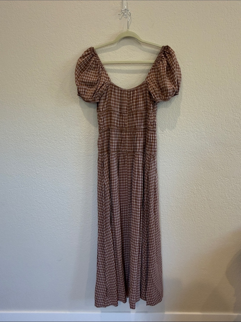 Reformation Rhett Midi Dress Audrie Check - Picture 5 of 5
